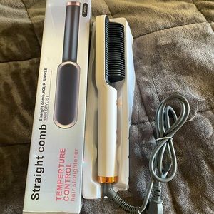 (NEW) Hair straightening Comb with temperature control